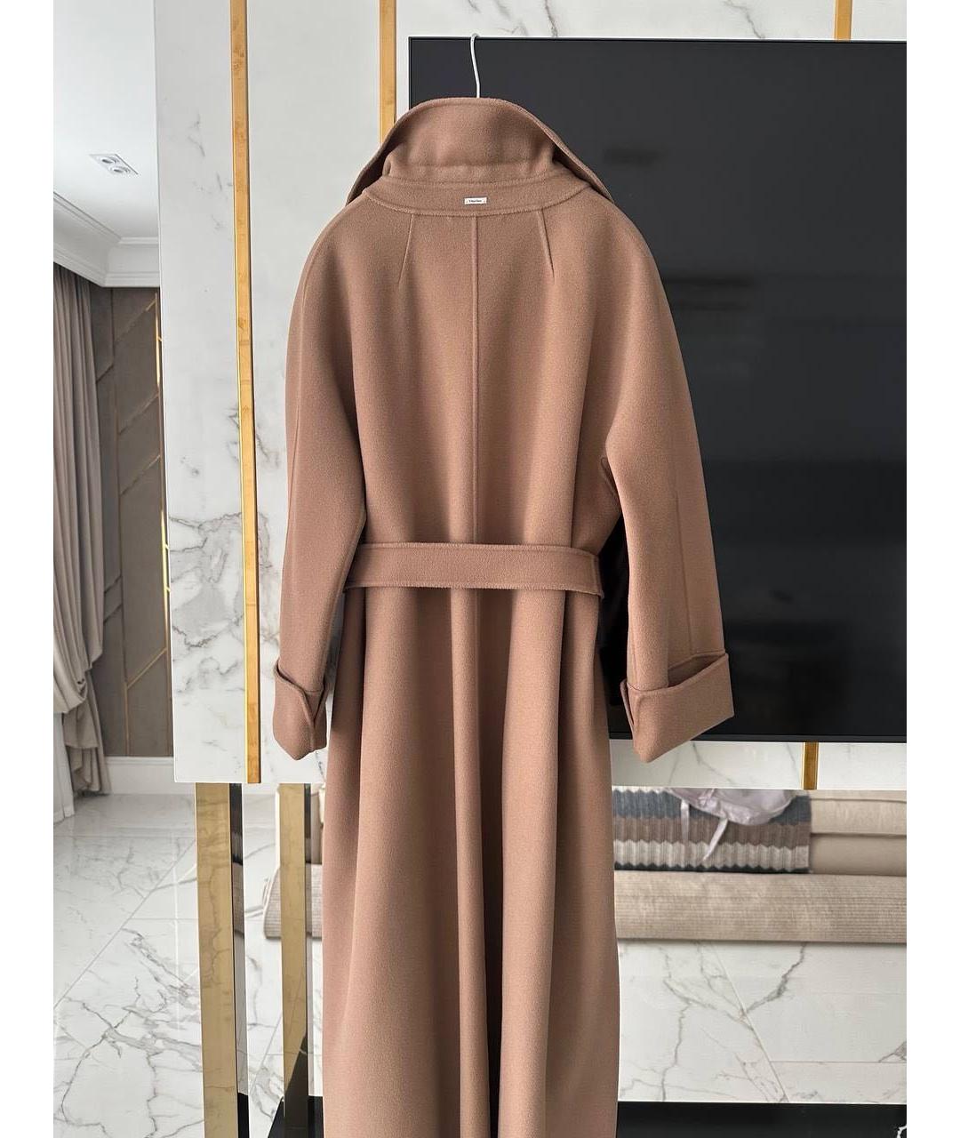 'S MAX MARA Бежевое шерстяное пальто, фото 2