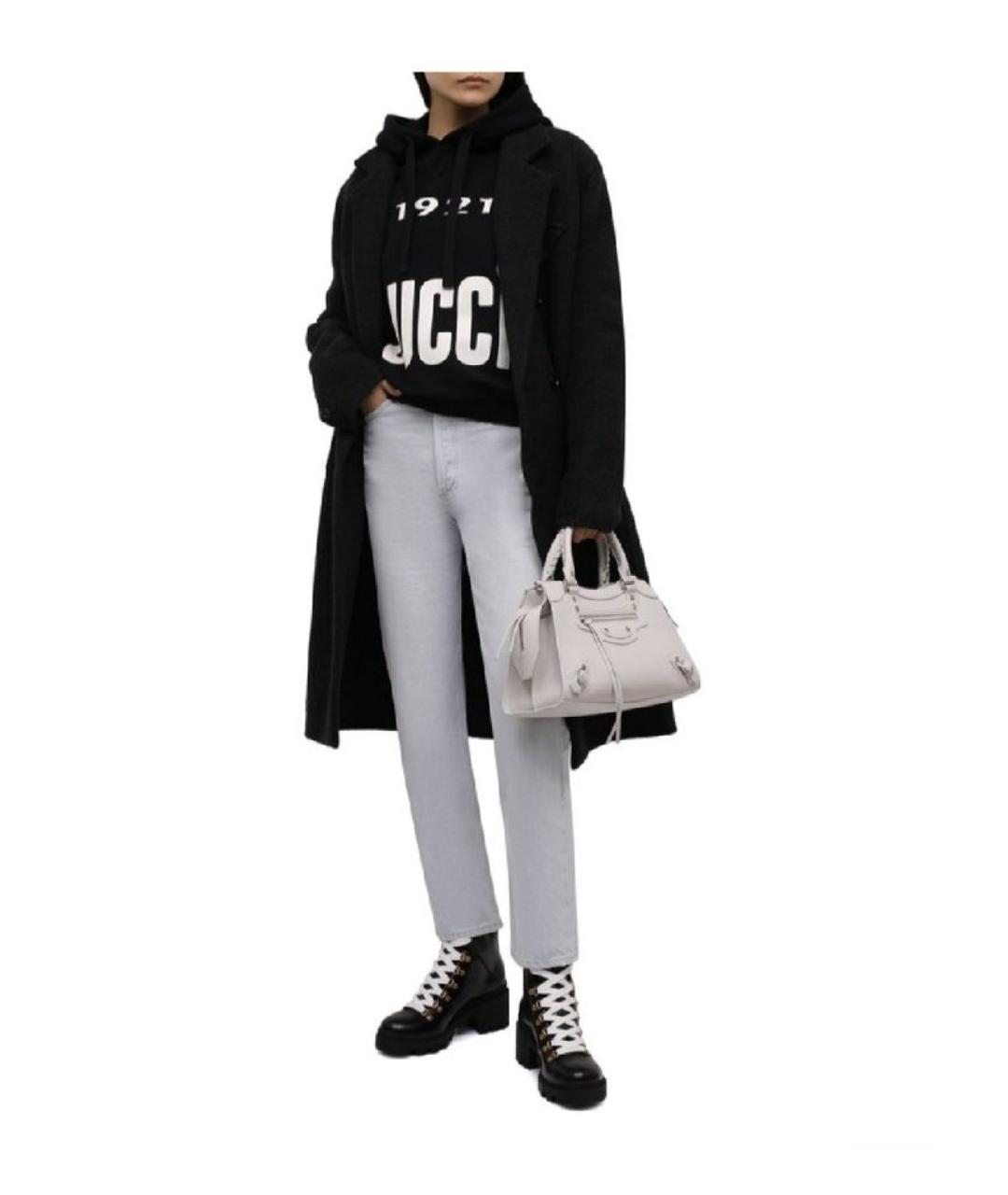 GUCCI Черные кожаные ботинки, фото 8