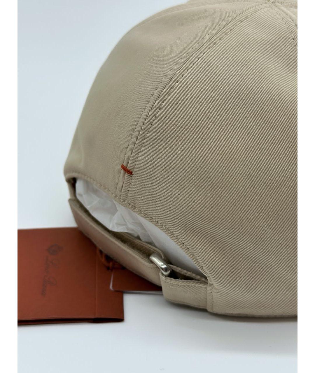 LORO PIANA Бежевая хлопковая кепка/бейсболка, фото 3