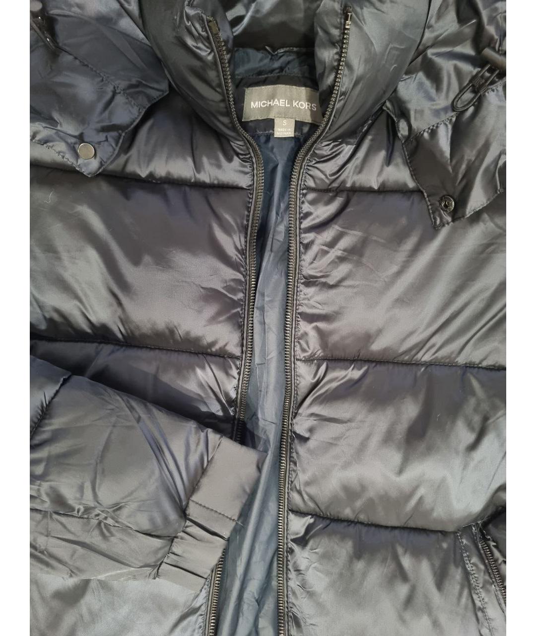 MICHAEL KORS Синий полиэстеровый пуховик, фото 6