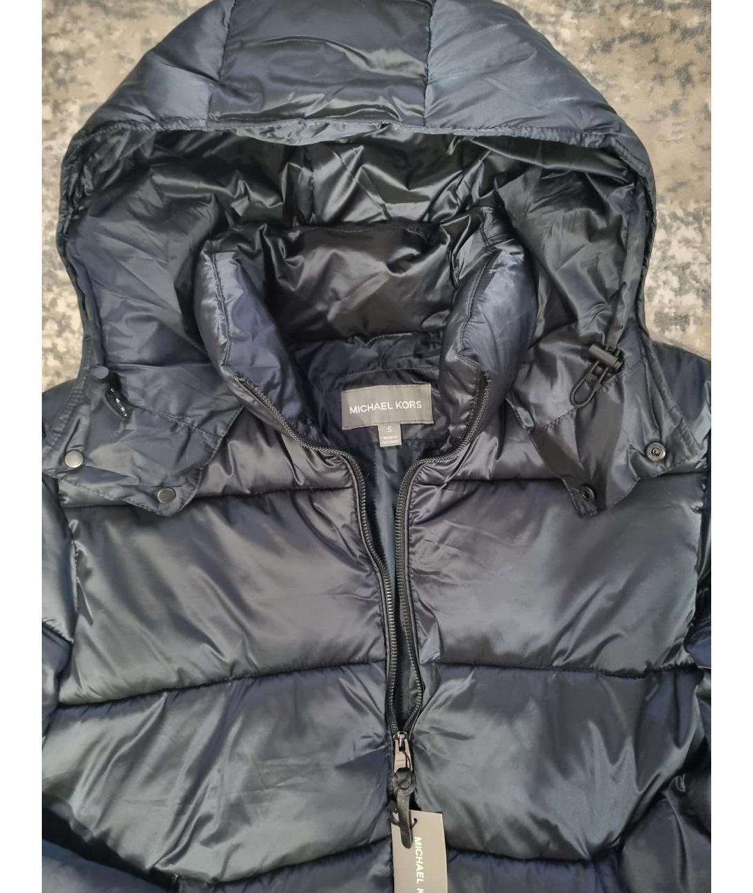 MICHAEL KORS Синий полиэстеровый пуховик, фото 3