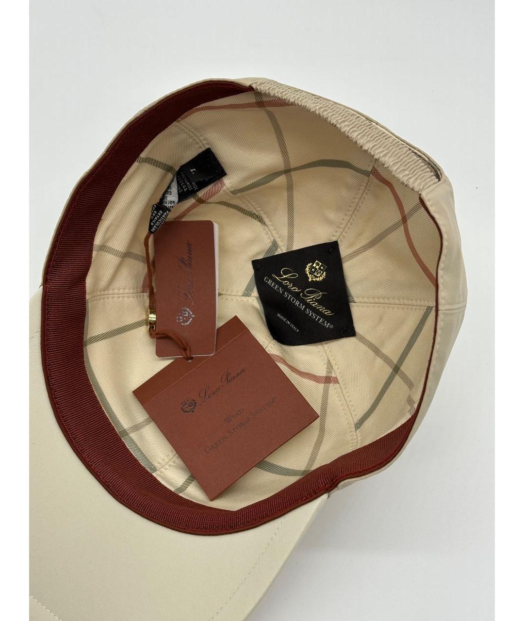 LORO PIANA Бежевая кепка/бейсболка, фото 3