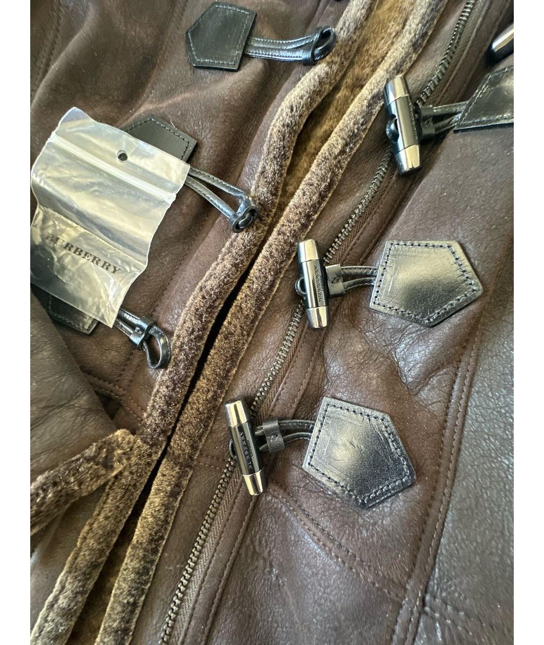 BURBERRY Коричневая замшевая дубленка, фото 5