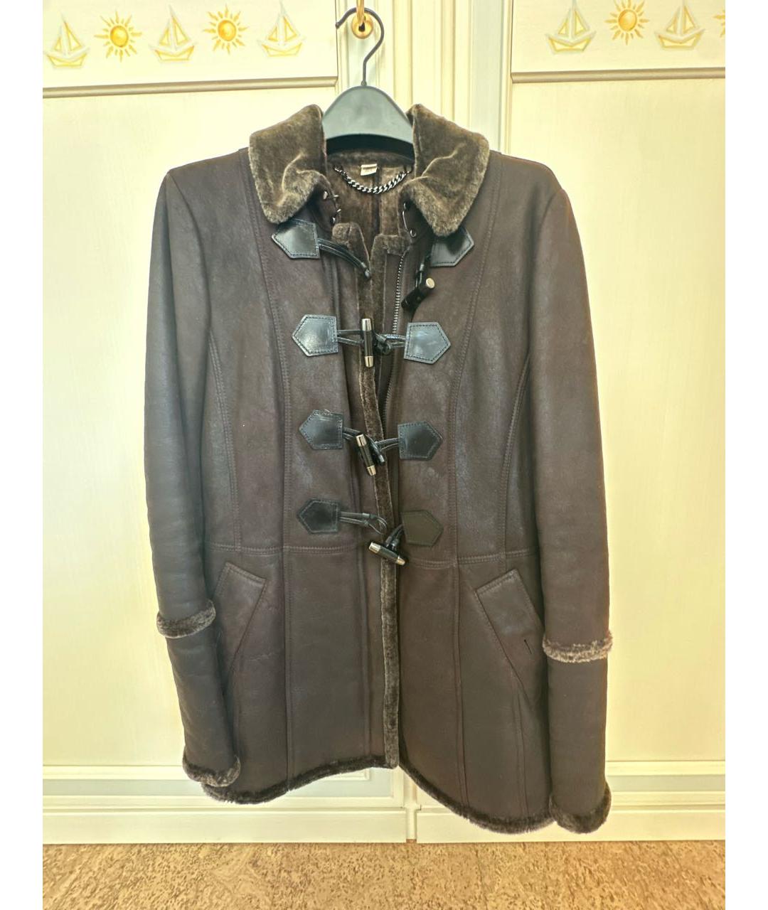 BURBERRY Коричневая замшевая дубленка, фото 9