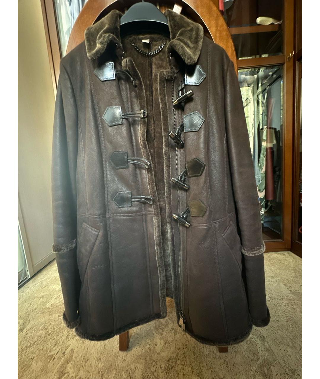 BURBERRY Коричневая замшевая дубленка, фото 6