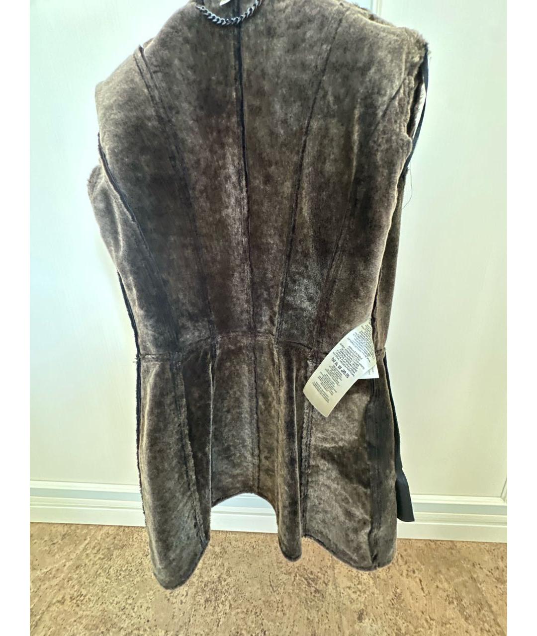 BURBERRY Коричневая замшевая дубленка, фото 4