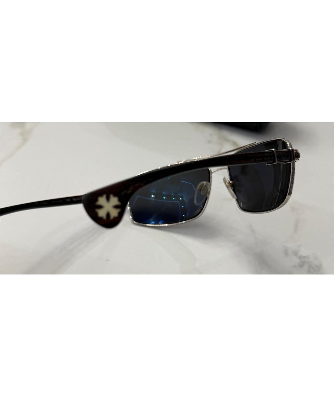 CHROME HEARTS Серебряные металлические солнцезащитные очки, фото 2