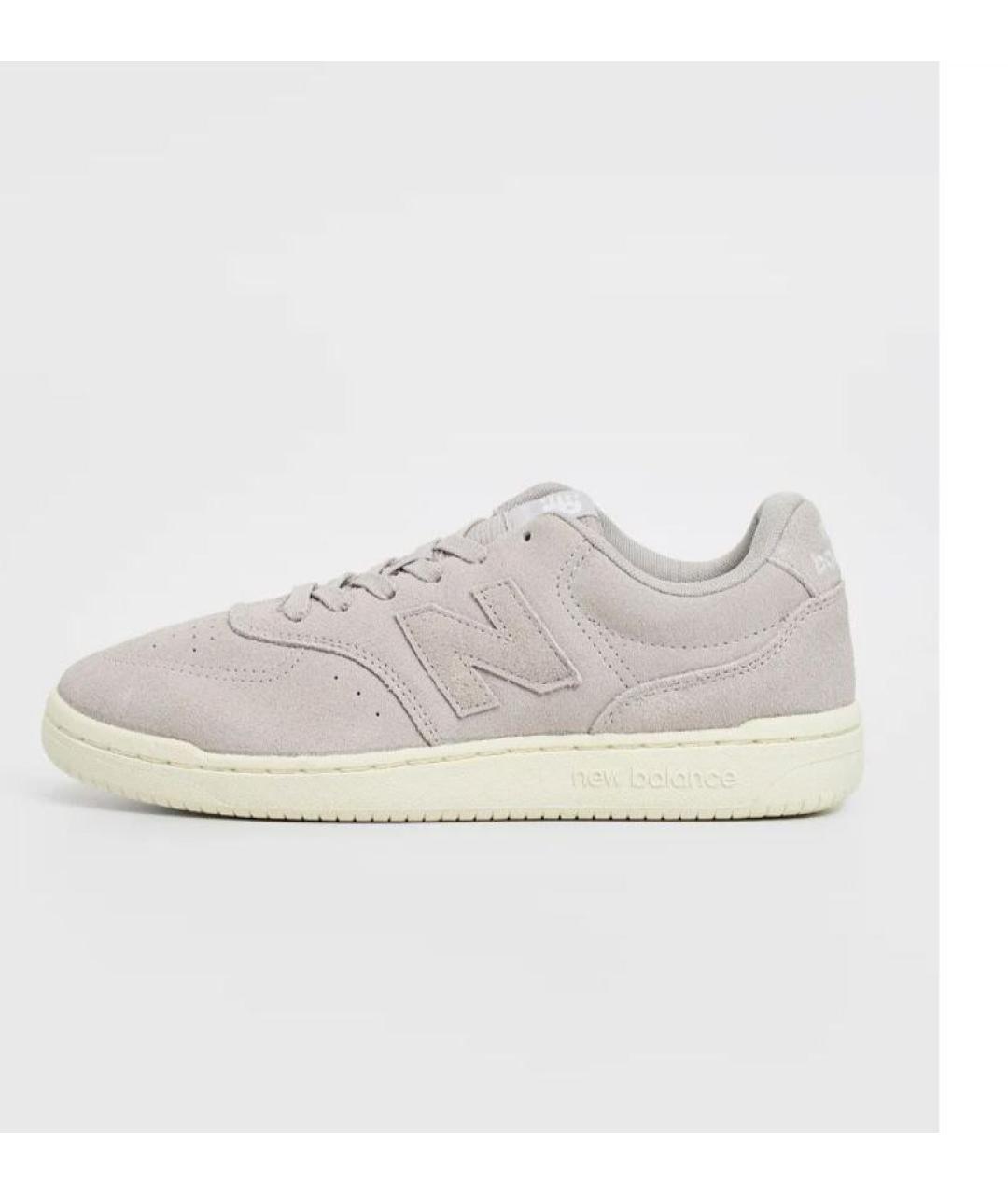 NEW BALANCE Серые замшевые низкие кроссовки / кеды, фото 7