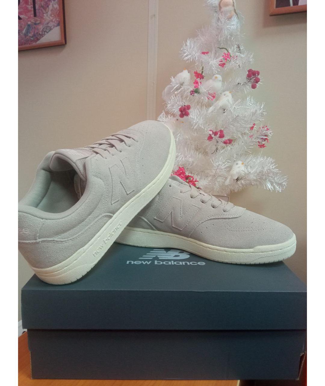 NEW BALANCE Серые замшевые низкие кроссовки / кеды, фото 6