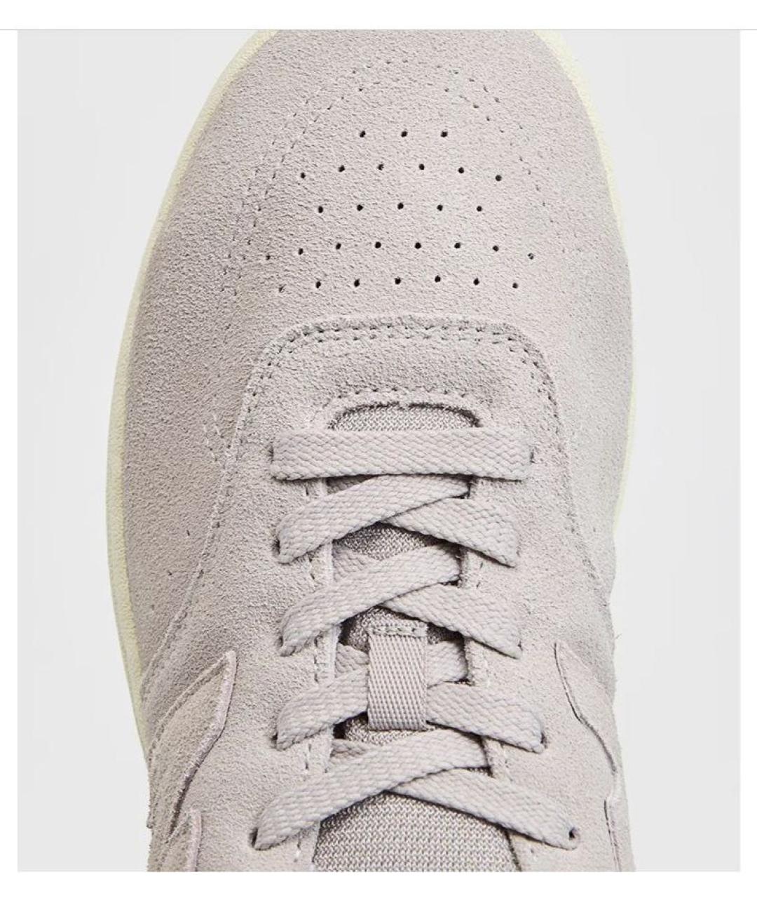 NEW BALANCE Серые замшевые низкие кроссовки / кеды, фото 4