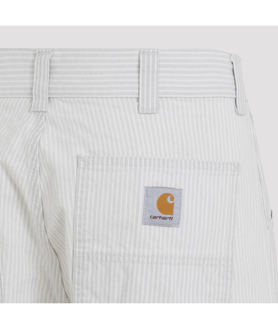 CARHARTT WIP Белые хлопковые повседневные брюки, фото 3