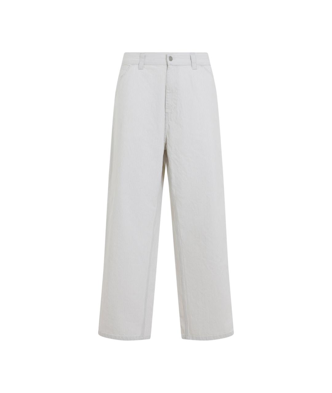 CARHARTT WIP Белые хлопковые повседневные брюки, фото 1