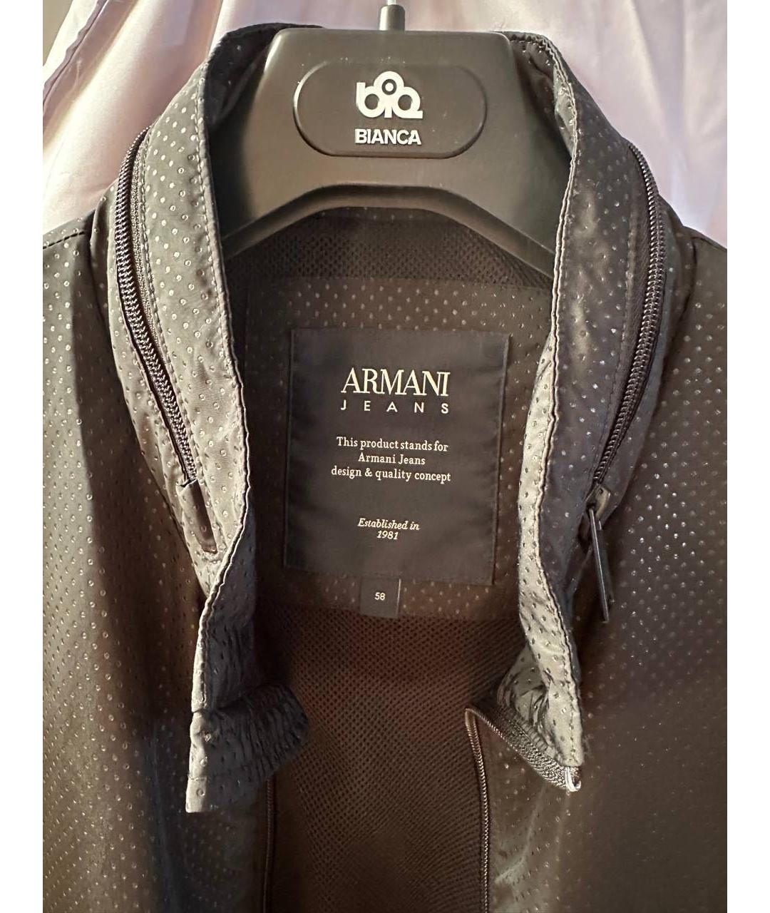 ARMANI JEANS Темно-синяя куртка, фото 4