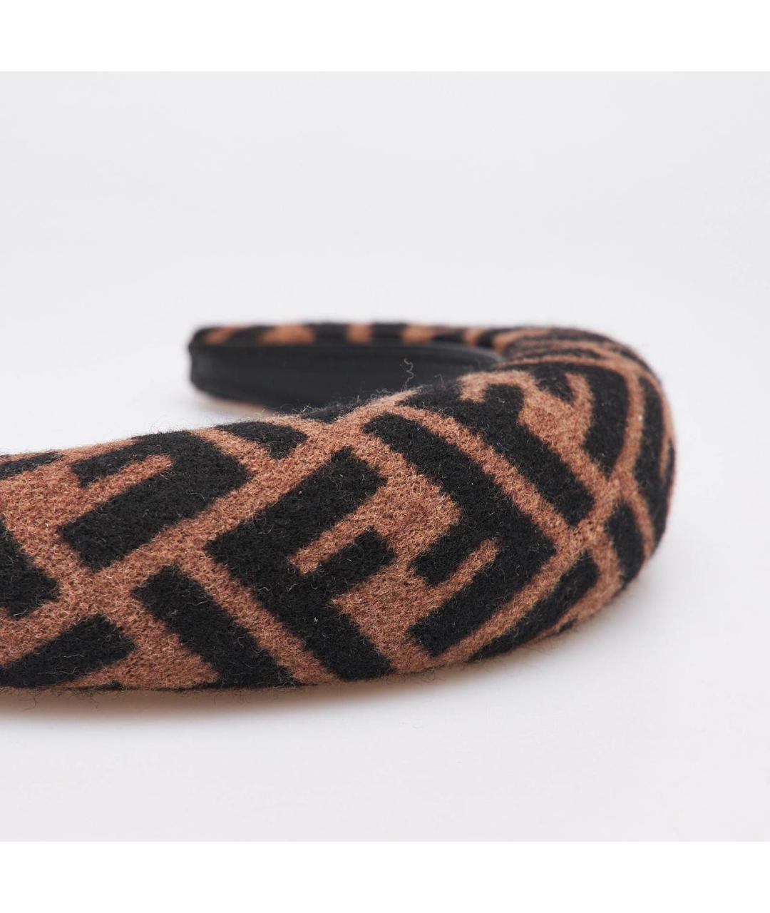 FENDI Коричневый ободок, фото 4