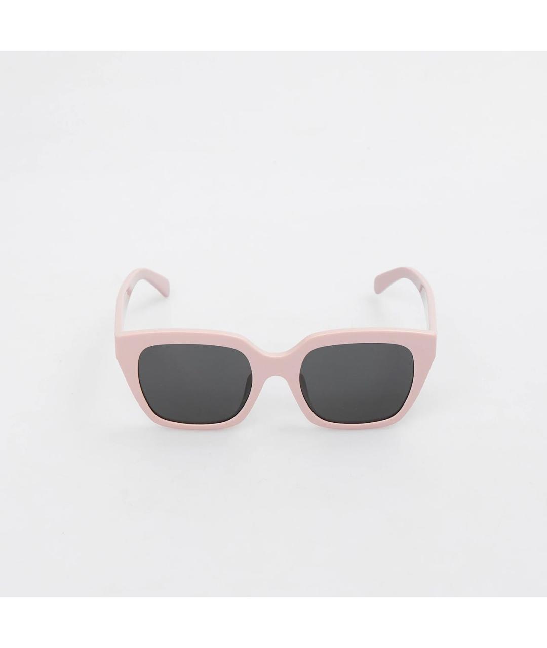 CELINE Розовые пластиковые солнцезащитные очки, фото 6