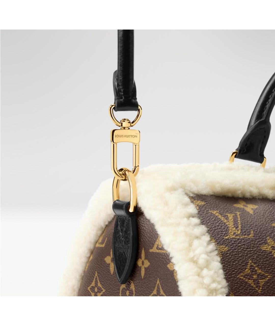 LOUIS VUITTON Коричневая сумка с короткими ручками, фото 3