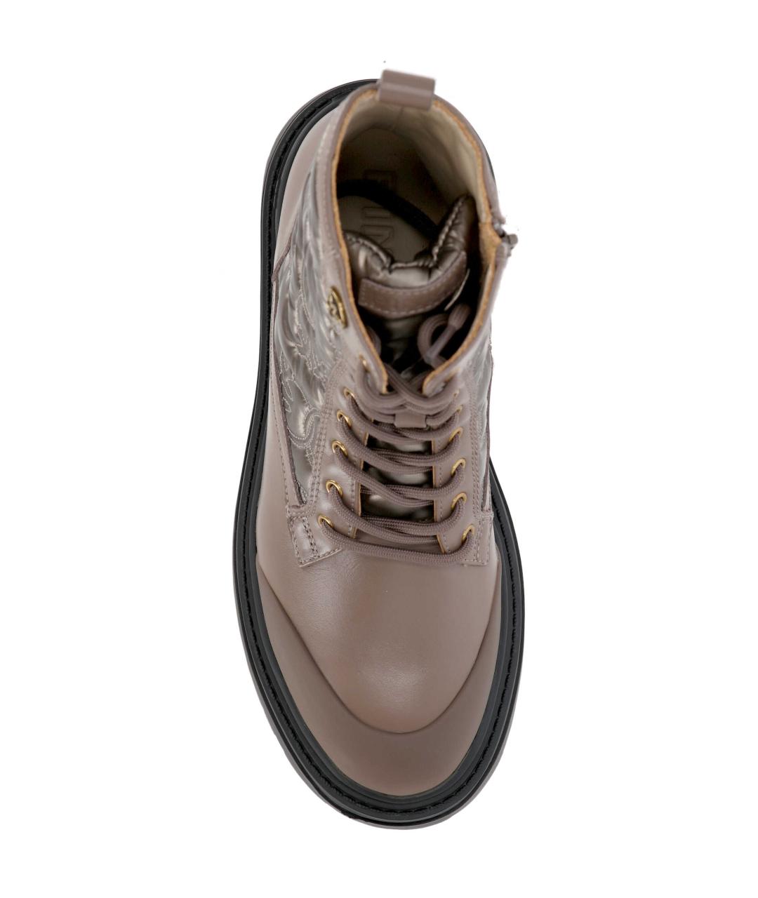 PINKO Коричневые кожаные ботинки, фото 4