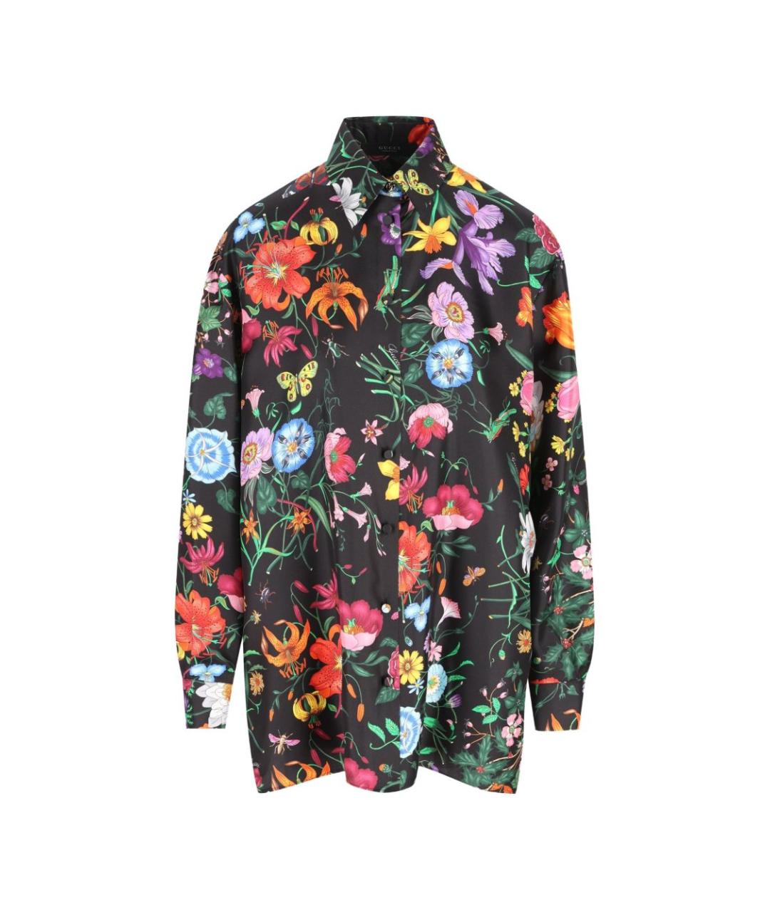 GUCCI Мульти шелковая рубашка, фото 1