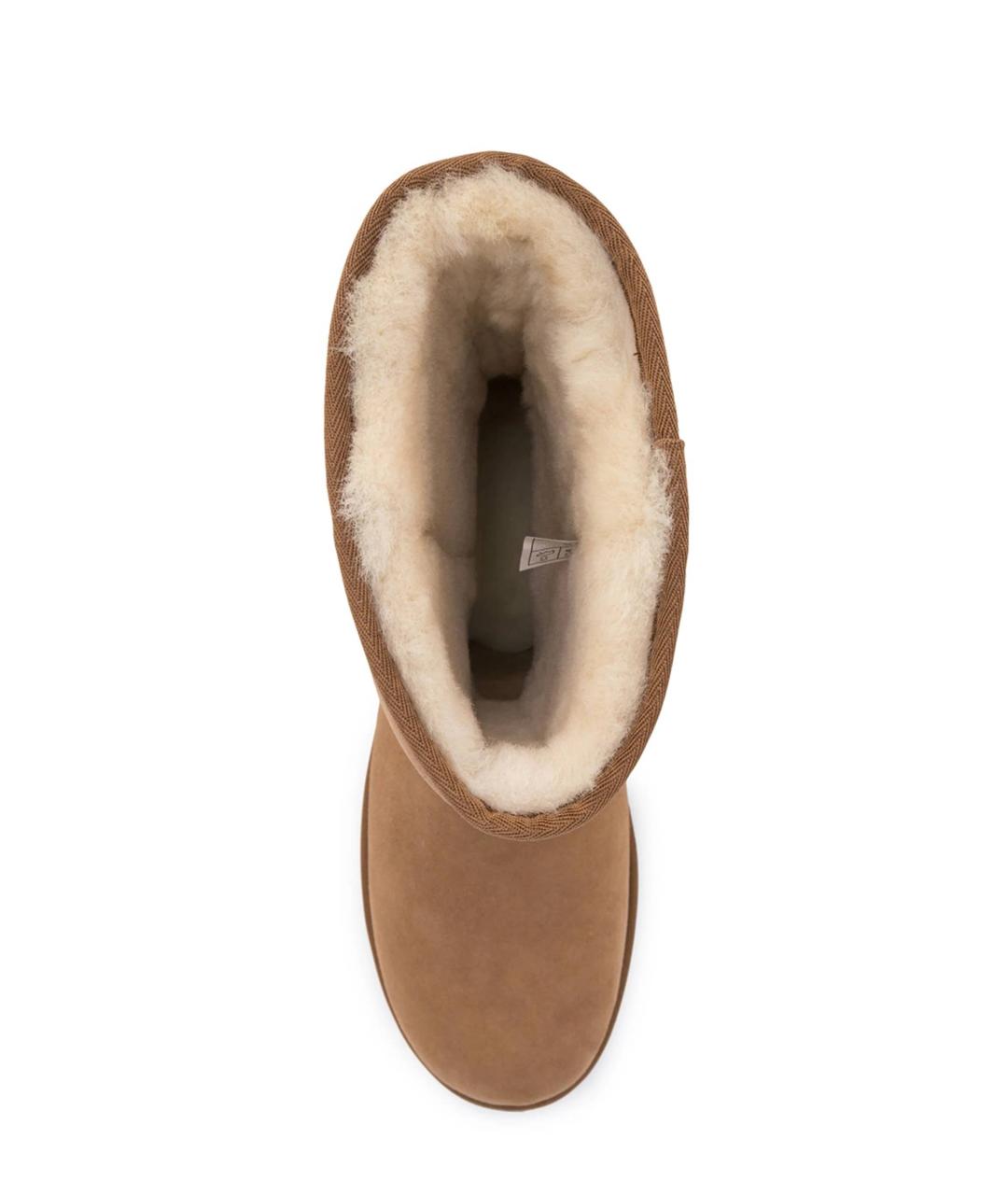 UGG AUSTRALIA Бежевые замшевые высокие ботинки, фото 3