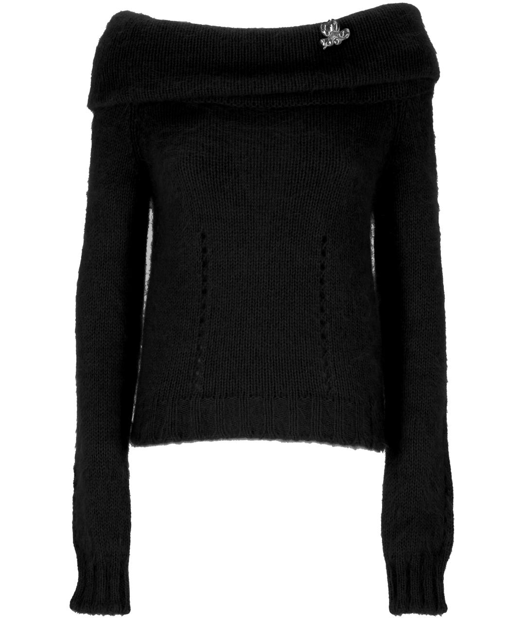 BLUMARINE Черный шерстяной джемпер / свитер, фото 1