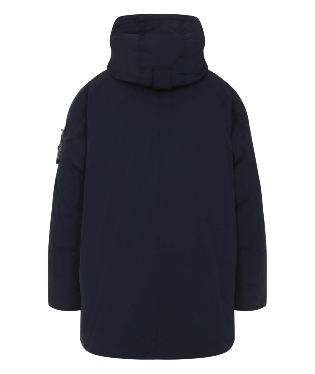 STONE ISLAND Темно-синяя полиэстеровая парка, фото 3