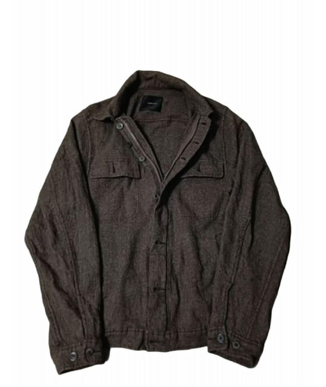 UNDERCOVER Коричневая шерстяная рубашка, фото 9