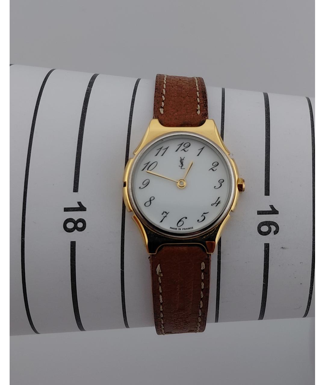 SAINT LAURENT Золотые позолоченные часы, фото 6