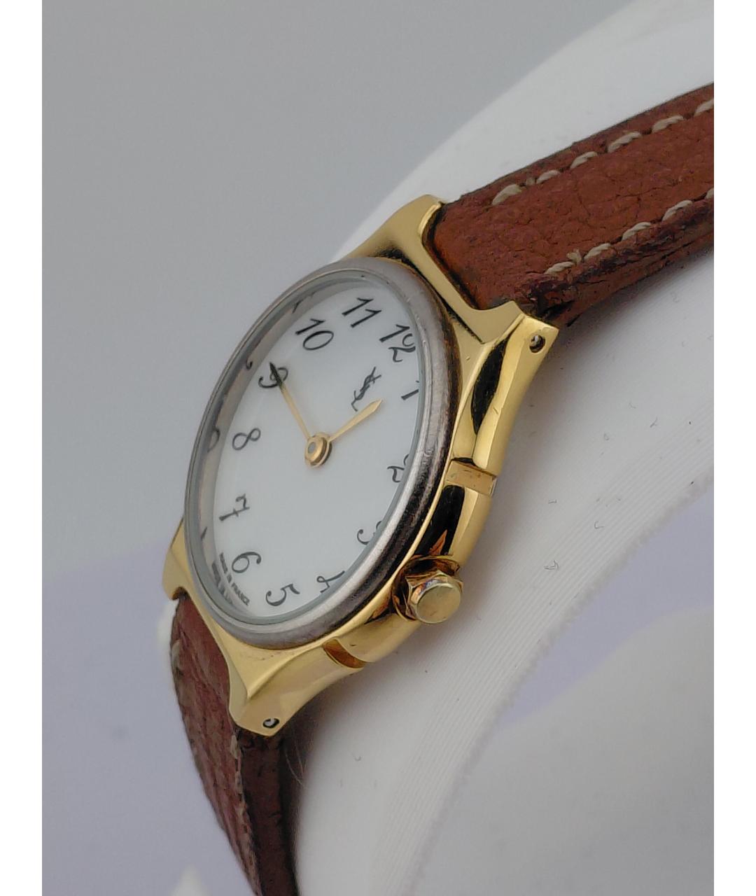 SAINT LAURENT Золотые позолоченные часы, фото 3