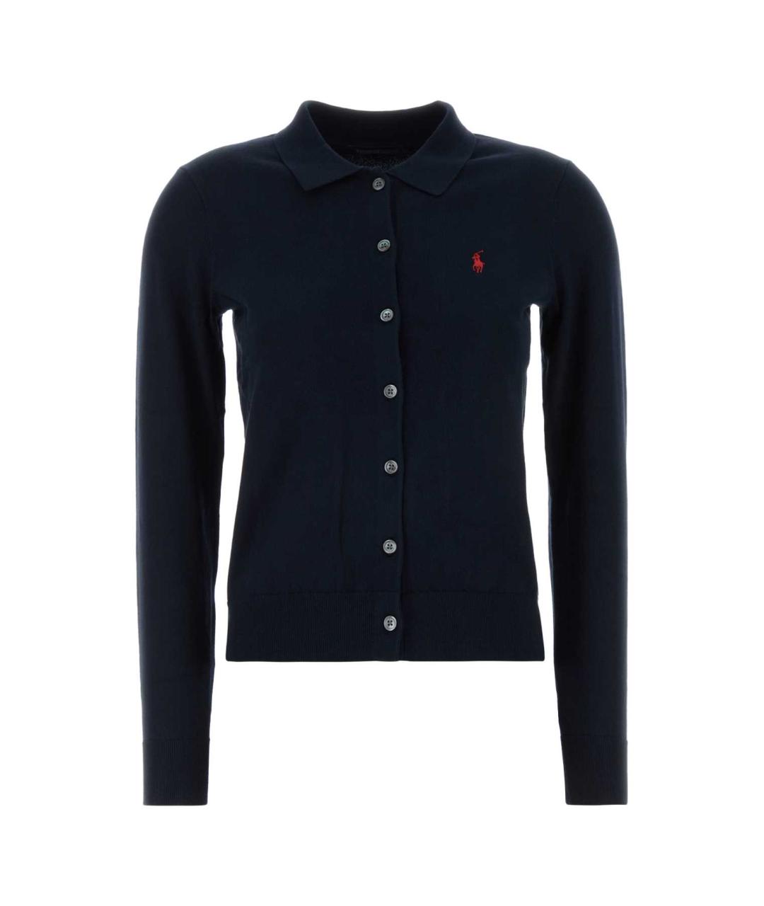 POLO RALPH LAUREN Темно-синий хлопковый кардиган, фото 1