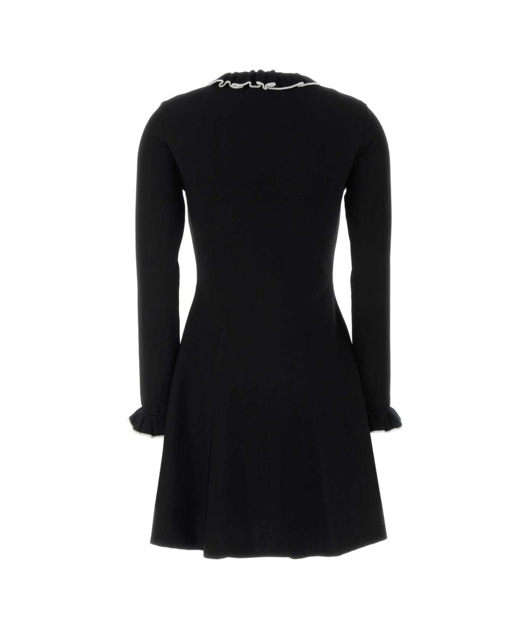 VALENTINO Черное вискозное платье, фото 2