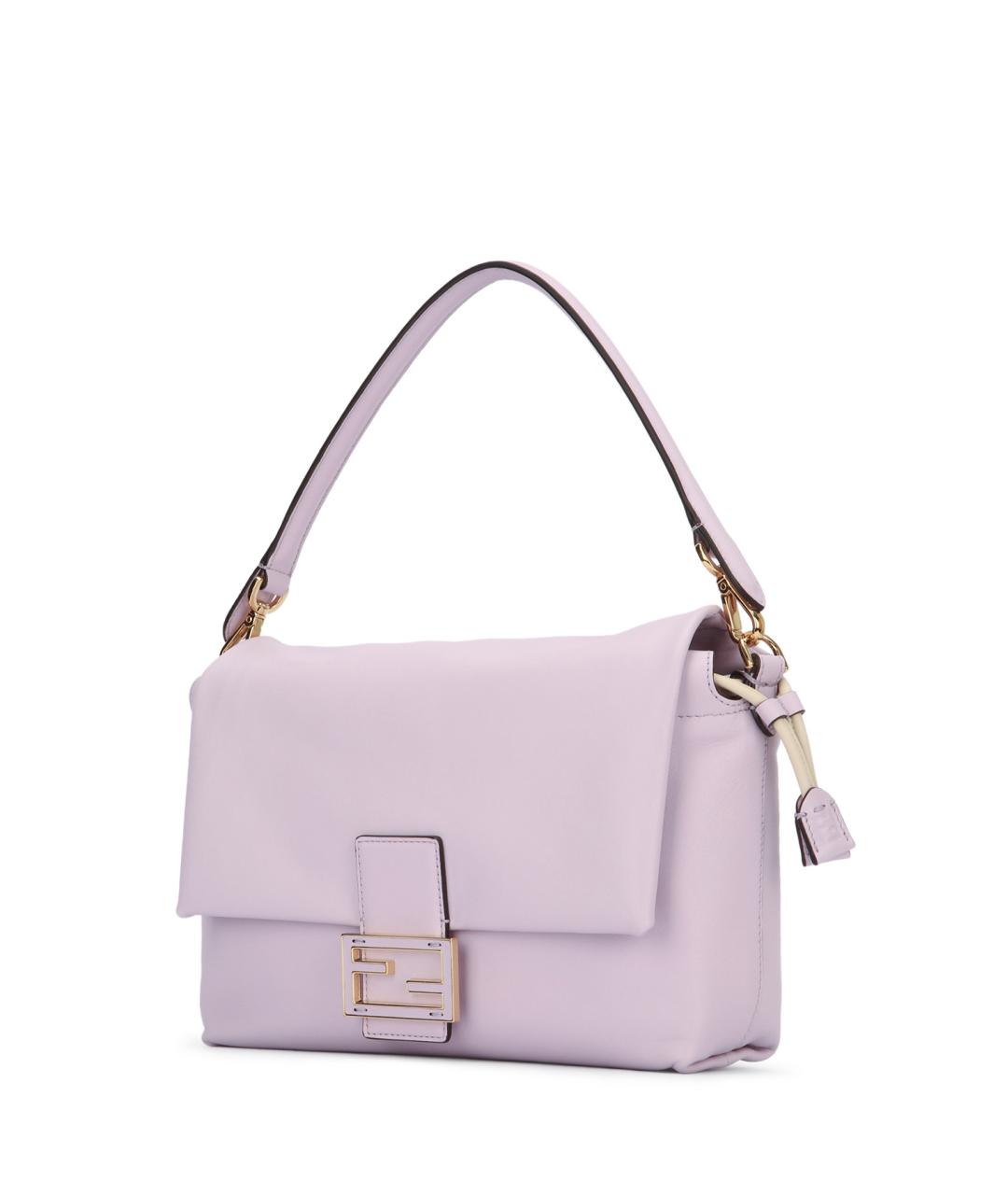 FENDI Фиолетовая кожаная сумка через плечо, фото 2