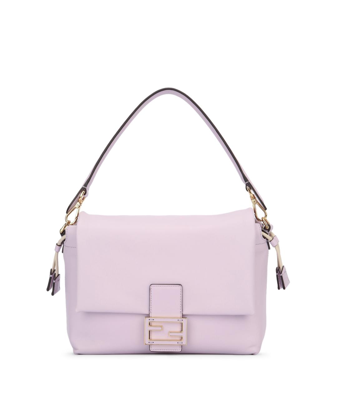 FENDI Фиолетовая кожаная сумка через плечо, фото 1