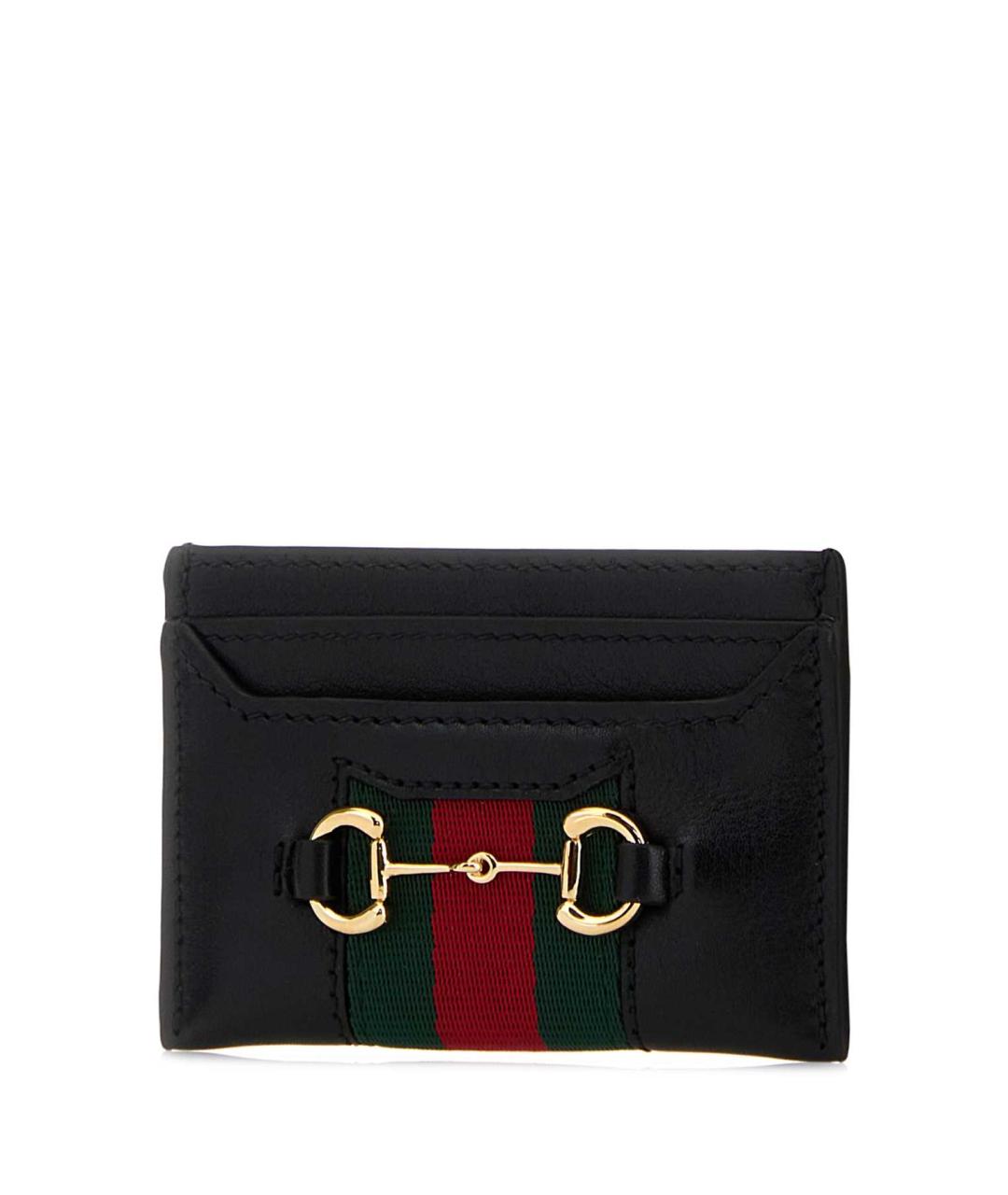 GUCCI Черный кожаный кардхолдер, фото 2