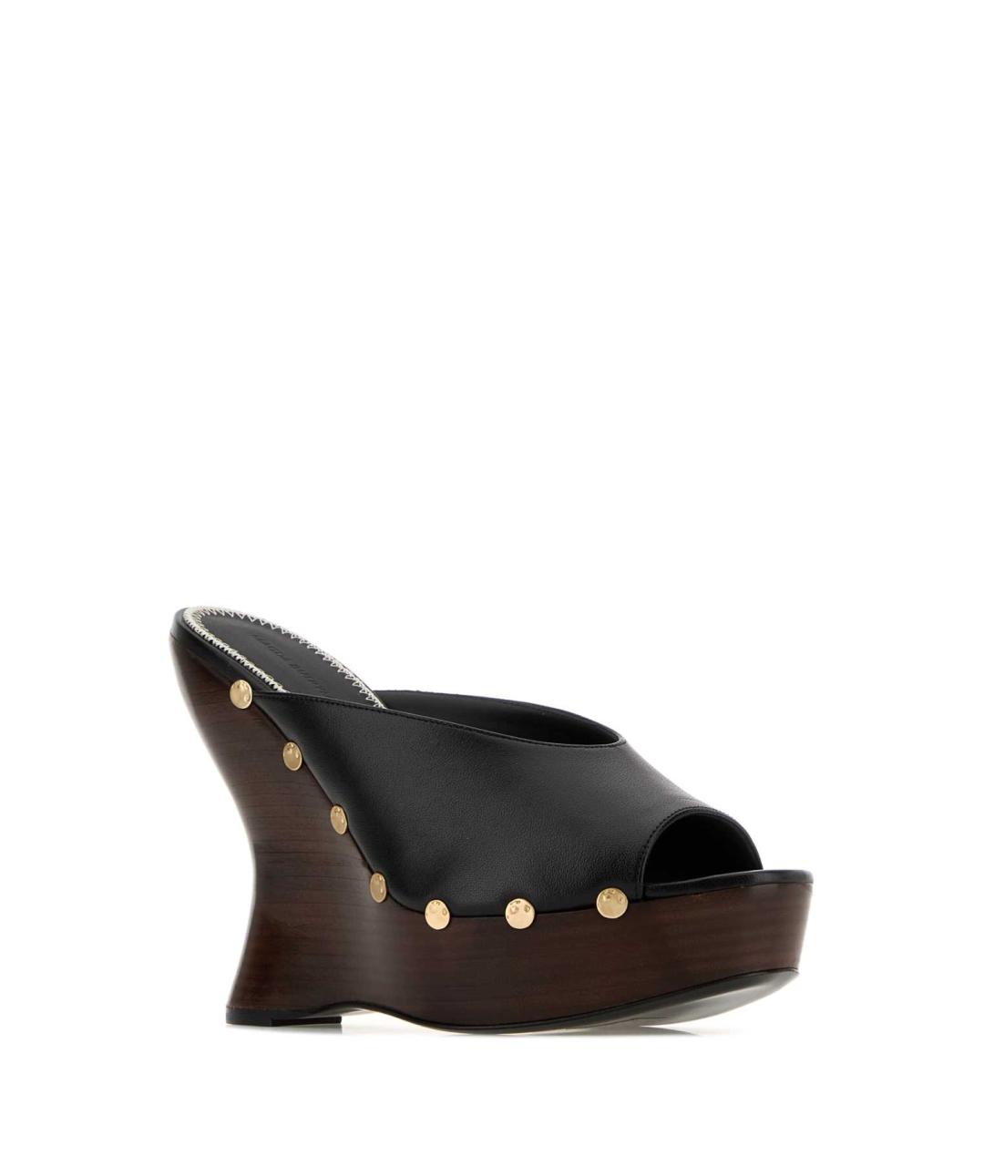 MAGDA BUTRYM Черные кожаные босоножки, фото 2