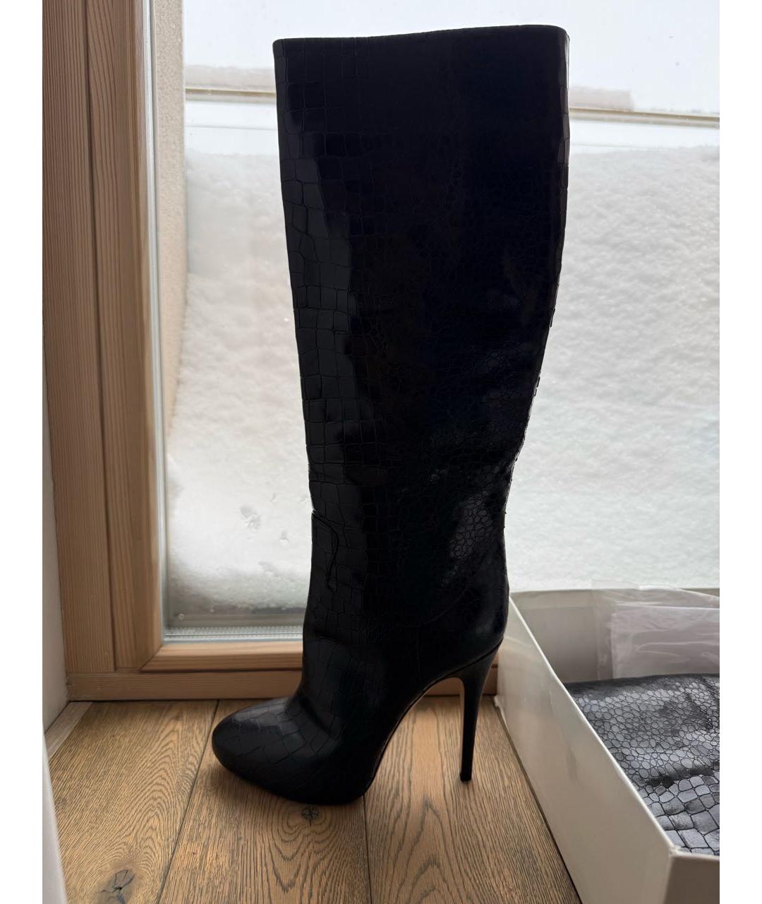 CASADEI Черные кожаные сапоги, фото 3