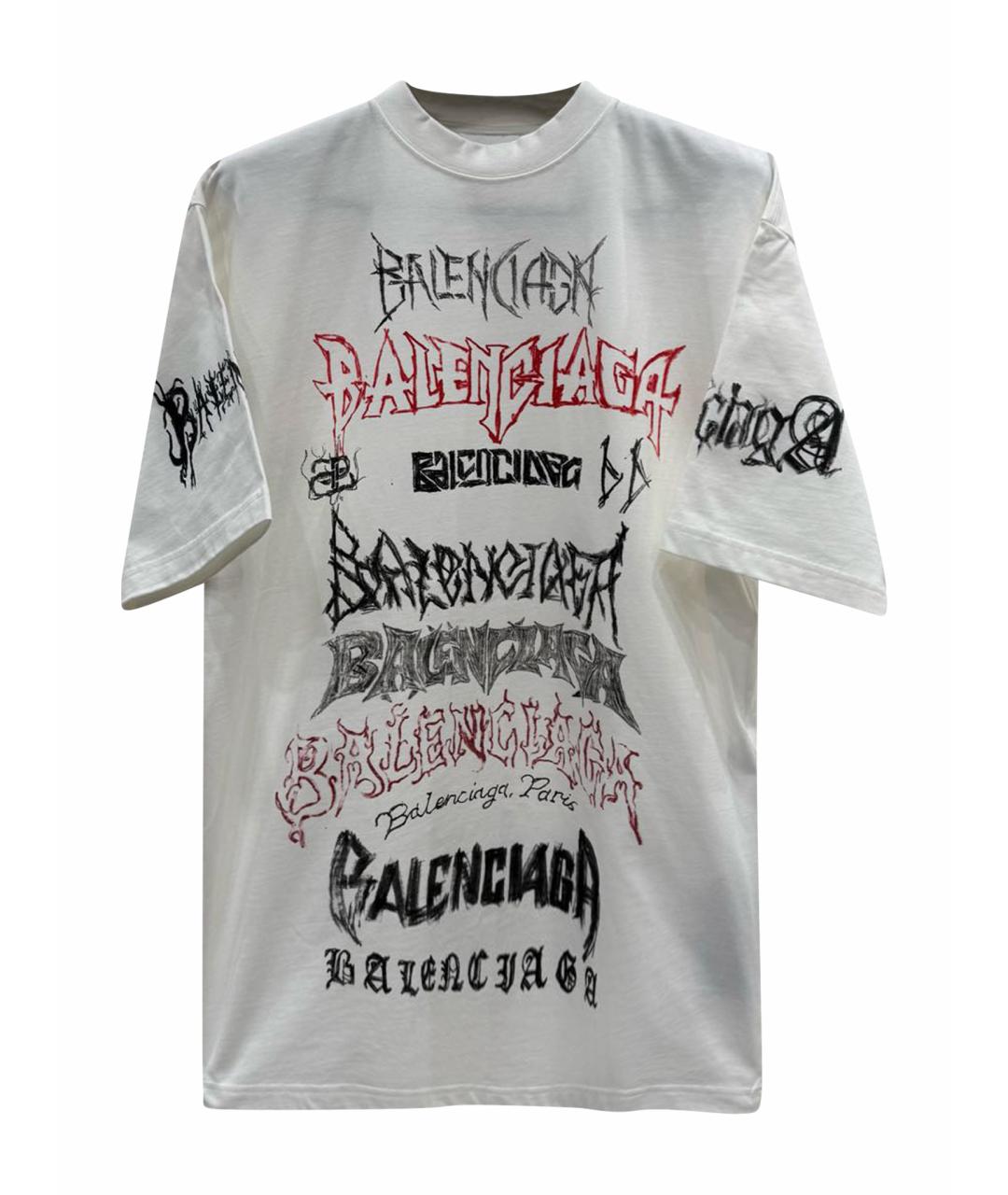 BALENCIAGA Белая футболка, фото 1