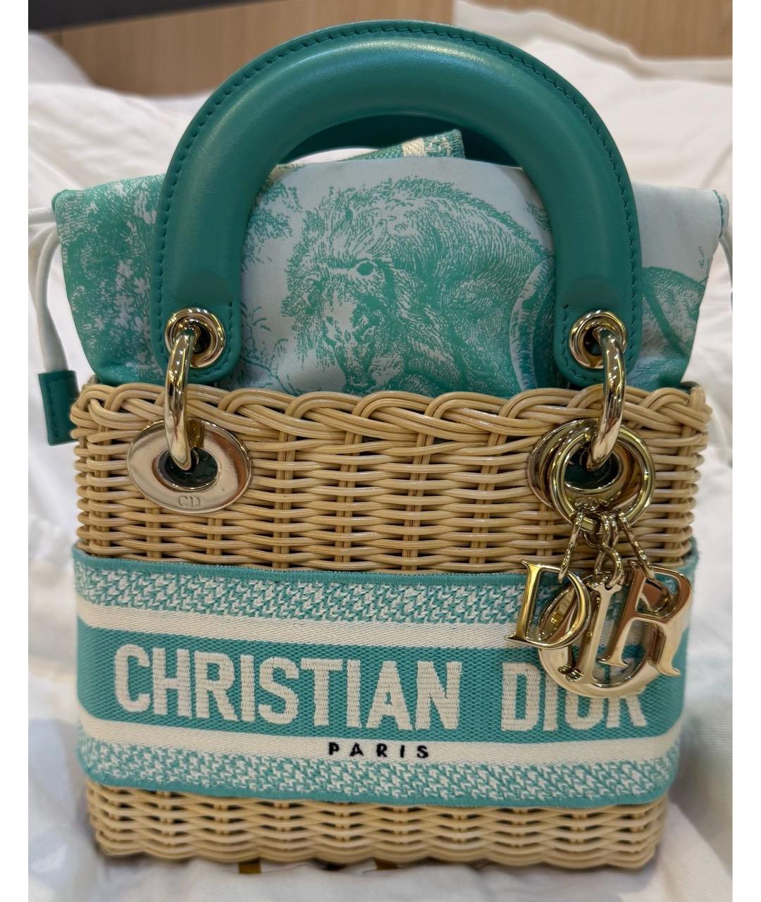 CHRISTIAN DIOR Мульти пелетеная сумка с короткими ручками, фото 9