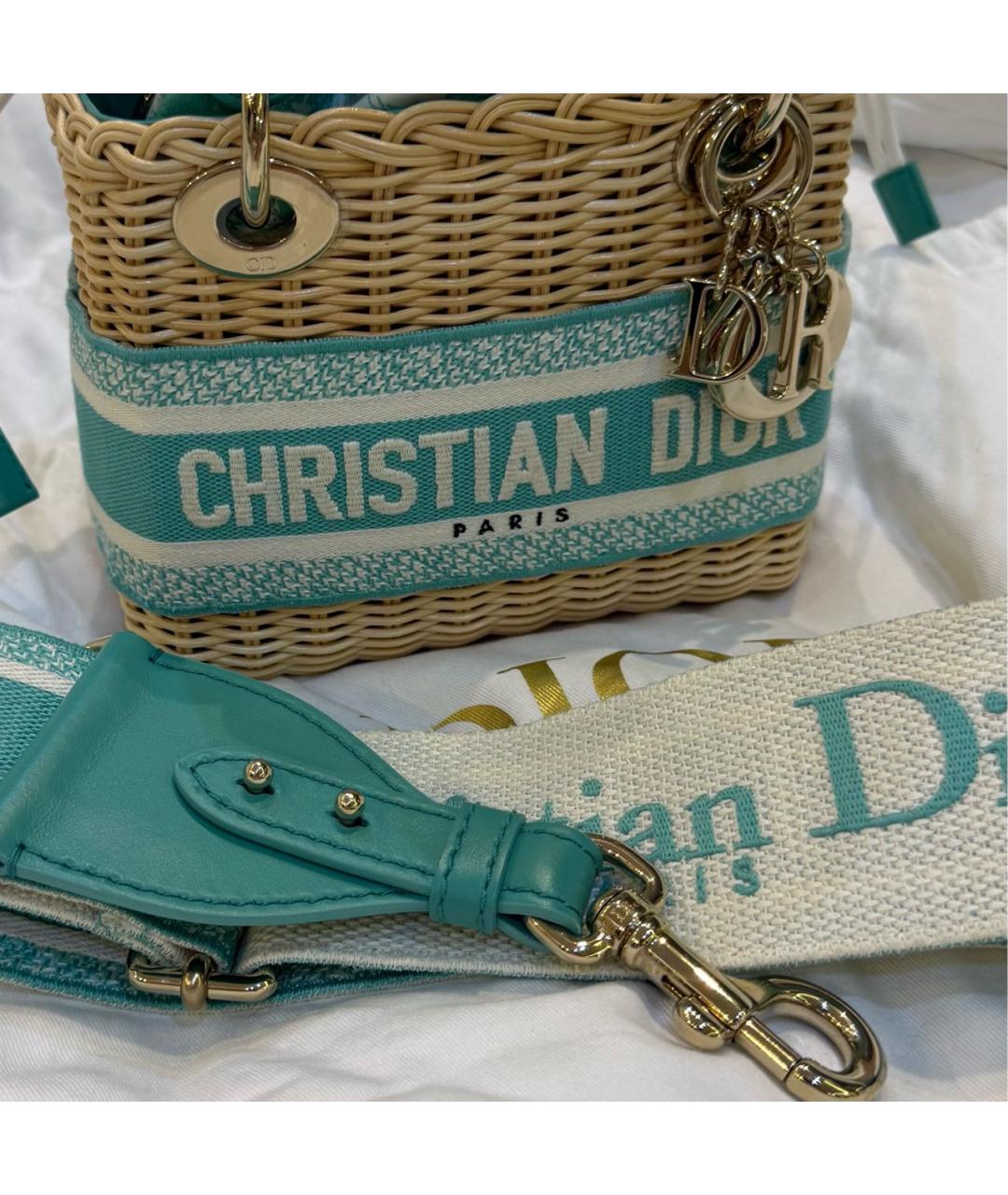 CHRISTIAN DIOR Мульти пелетеная сумка с короткими ручками, фото 8