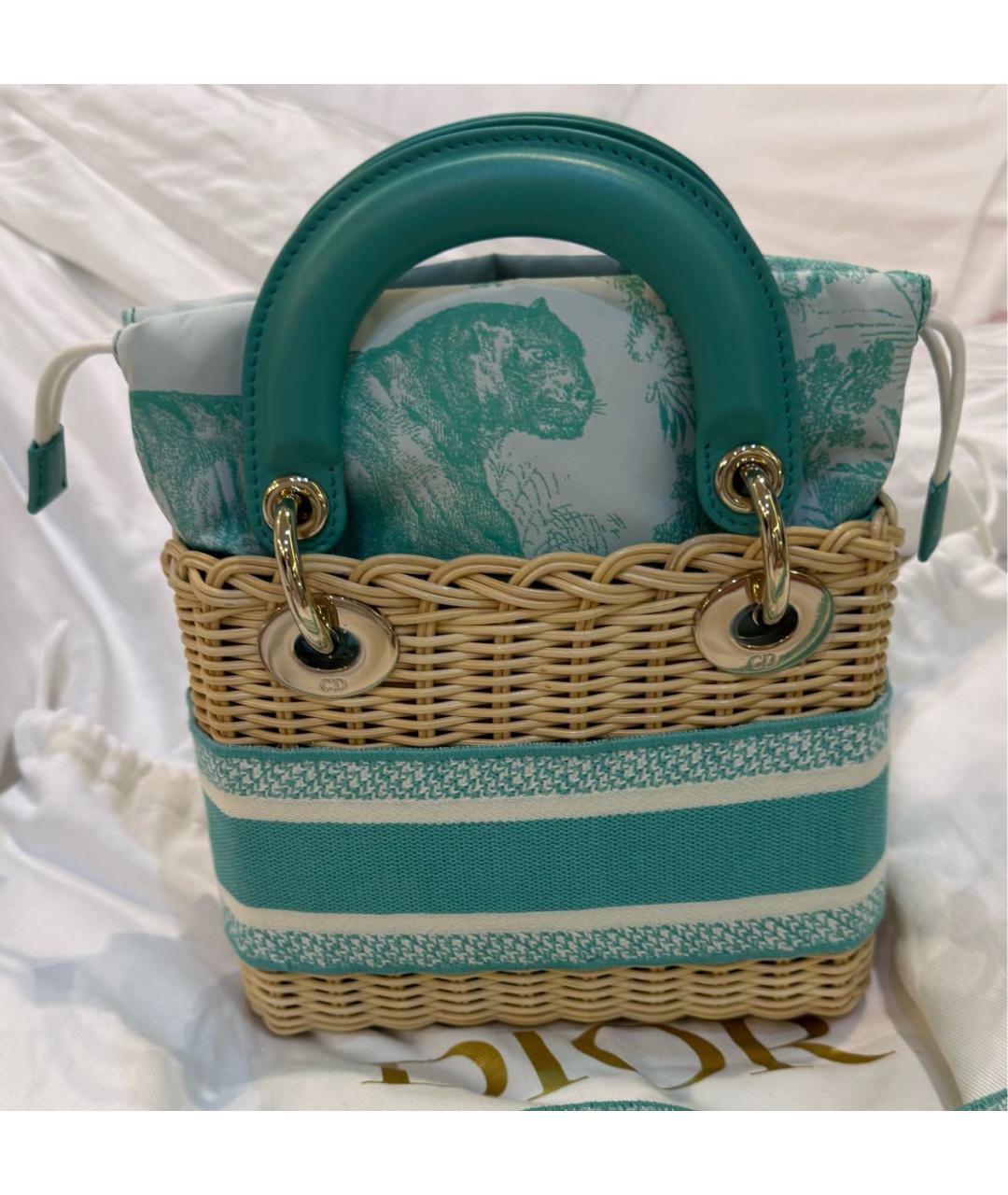 CHRISTIAN DIOR Мульти пелетеная сумка с короткими ручками, фото 3