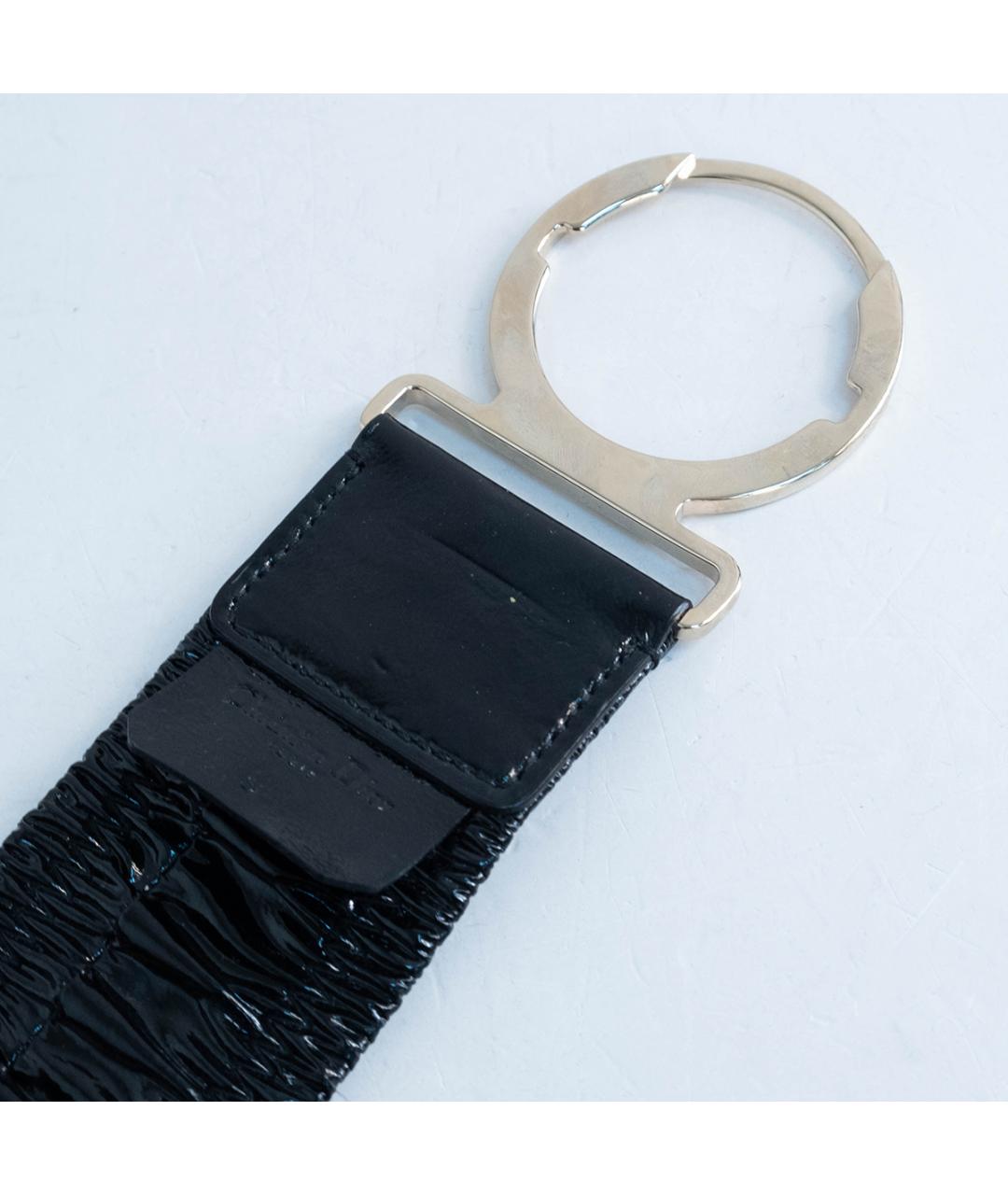 CHRISTIAN DIOR Черный кожаный ремень, фото 5