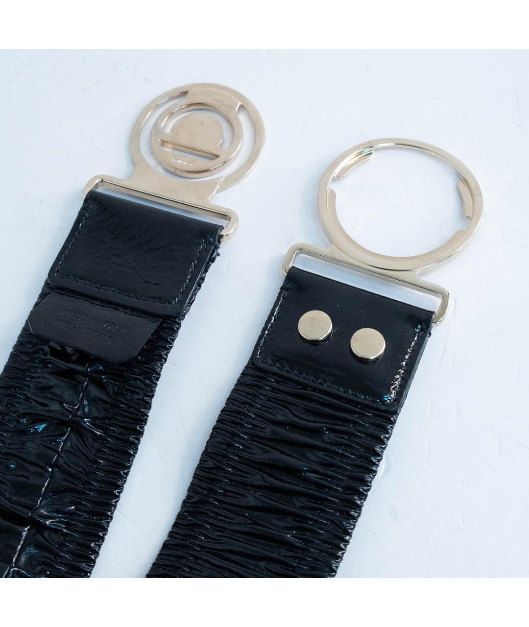 CHRISTIAN DIOR Черный кожаный ремень, фото 3