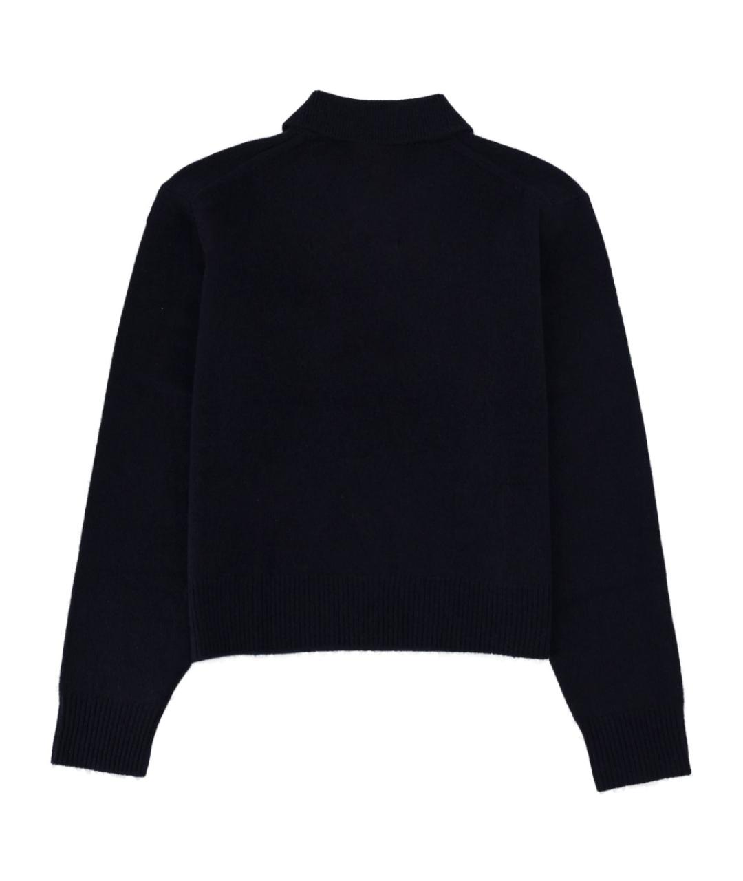 SPORTY AND RICH Синий кашемировый джемпер / свитер, фото 2