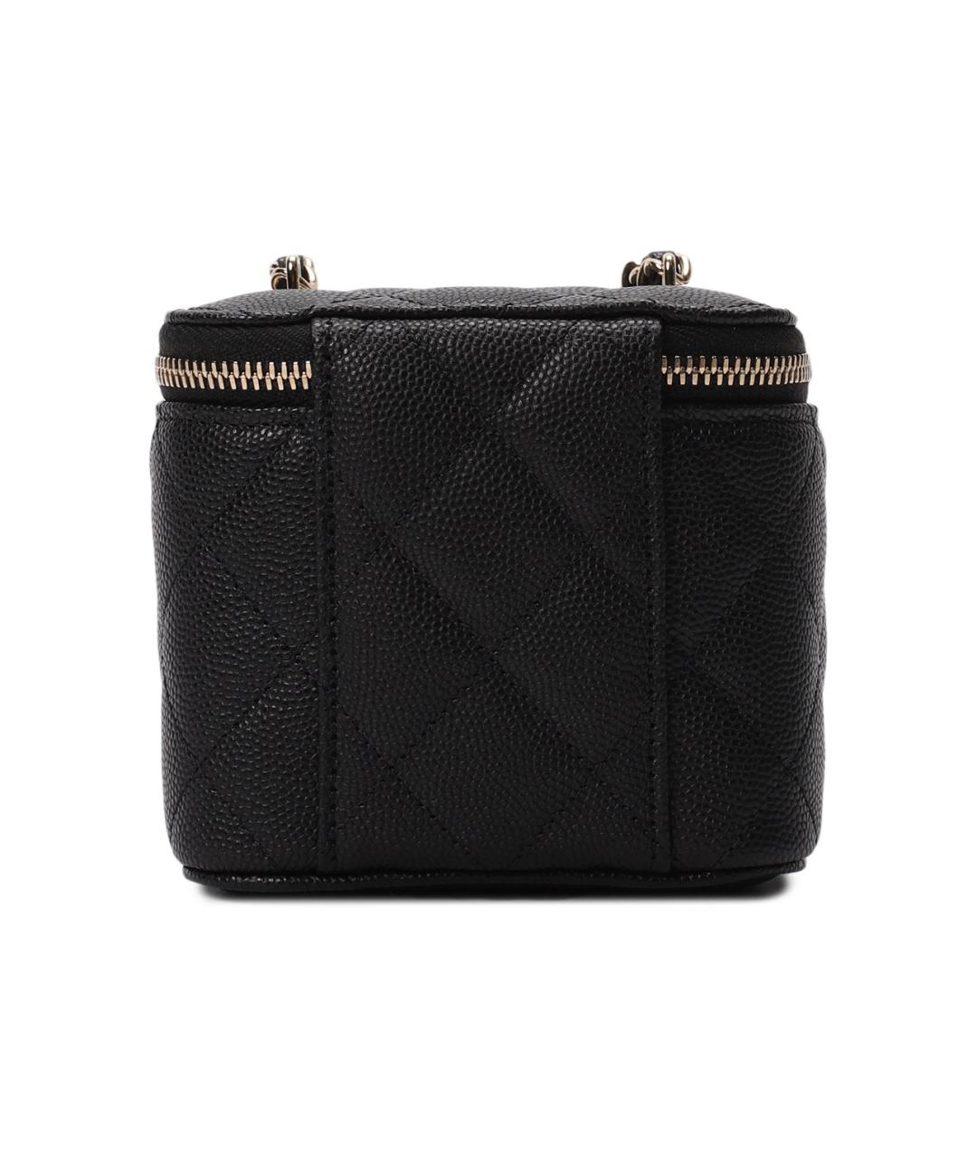 CHANEL Черная кожаная сумка через плечо, фото 2