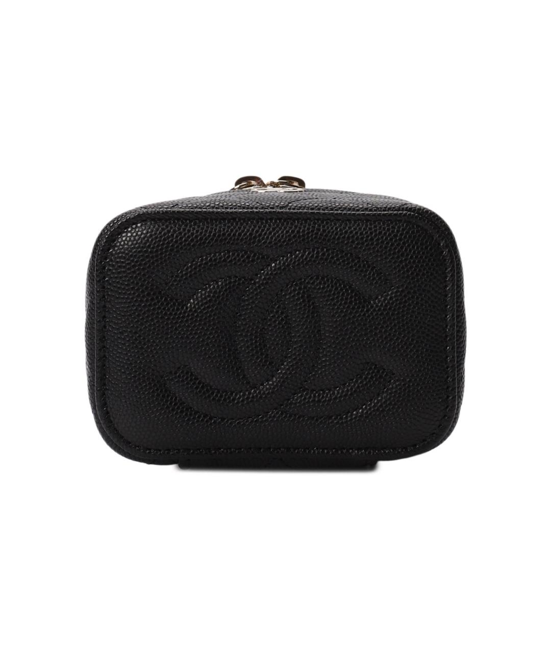 CHANEL Черная кожаная сумка через плечо, фото 5