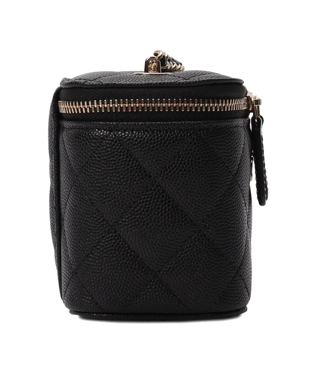 CHANEL Черная кожаная сумка через плечо, фото 4