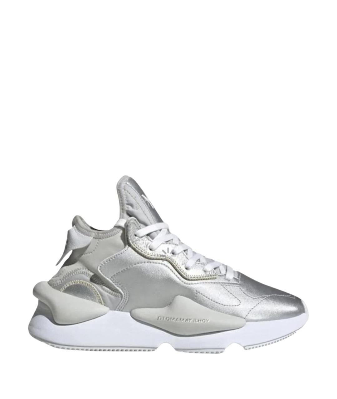 YOHJI YAMAMOTO Серебряные кожаные низкие кроссовки / кеды, фото 1