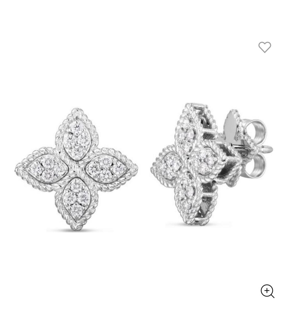 ROBERTO COIN Серебряные серьги из белого золота, фото 4