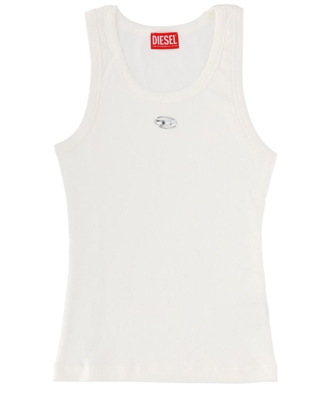 DIESEL Белая хлопковая майка, фото 1
