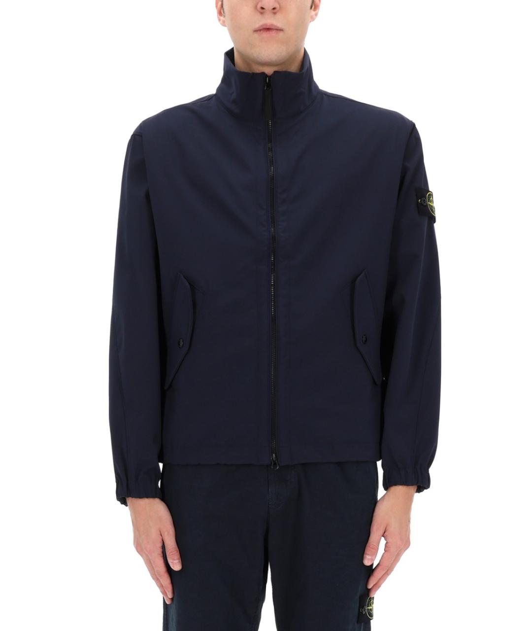 STONE ISLAND Синяя полиэстеровая куртка, фото 3