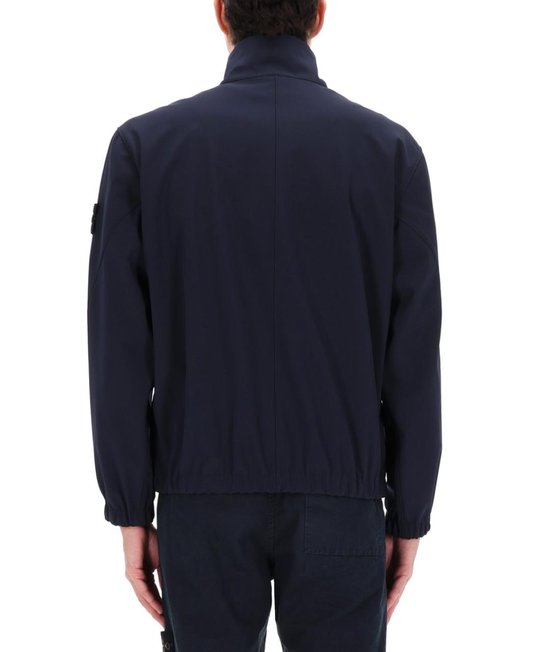 STONE ISLAND Синяя полиэстеровая куртка, фото 4